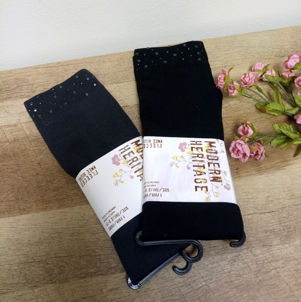 Modern Heritage 2 Pair Knee High Studded Socks